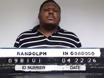 Mugshot of Chris Lamar Moore booked in Randolph County, Indiana on April 22, 2026