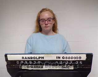 Booking photo from Randolph County, Indiana