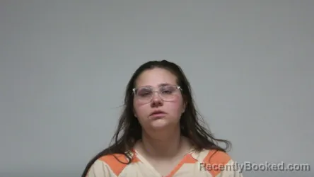 Mugshot of Annalise Mary Alberti booked in Rush County, Indiana on October 3, 2026