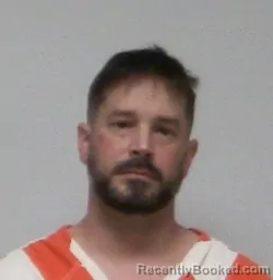 Mugshot of Kyle David Huffaker booked in Rush County, Indiana on April 13, 2026