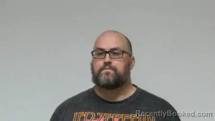 Mugshot of Elisha R Moscrip booked in Rush County, Indiana on April 8, 2026