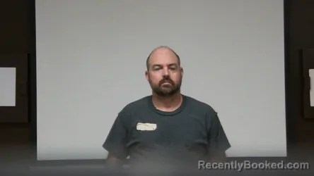 Mugshot of Joshua D Clark booked in Rush County, Indiana on March 22, 2026