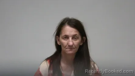 Mugshot of Angela Renee Cox booked in Rush County, Indiana on October 16, 2026