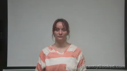 Mugshot of JESSICA MARIE MARTIN booked in Rush County, Indiana on August 3, 2026