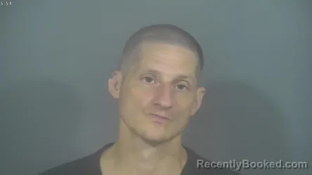 Mugshot of Christopher Andrew Hall booked in St Joseph County, Indiana on August 11, 2026