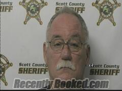 Booking photo from Scott County, Indiana