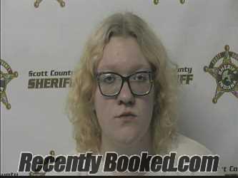Booking photo from Scott County, Indiana