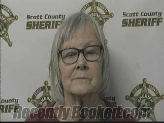 Booking photo from Scott County, Indiana