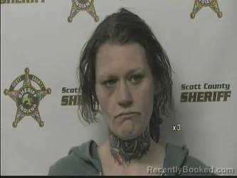 Mugshot of SAVANNA BOGGS booked in Scott County, Indiana on March 16, 2026