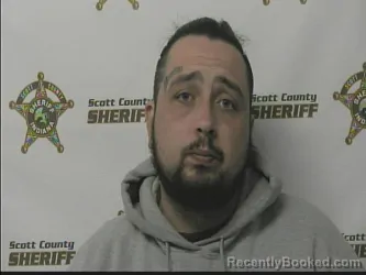 Mugshot of JAMES RILEY booked in Scott County, Indiana on March 17, 2026