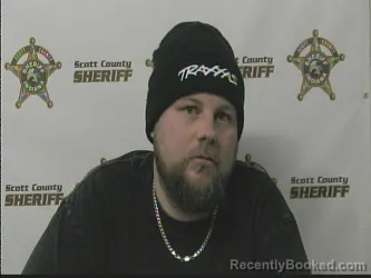 Mugshot of BRANDON GRAY booked in Scott County, Indiana on March 25, 2026