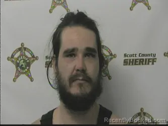 Mugshot of BRANDON BOWMAN booked in Scott County, Indiana on March 25, 2026