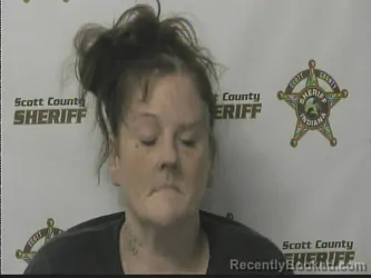 Mugshot of AMANDA KONKLE booked in Scott County, Indiana on April 2, 2026