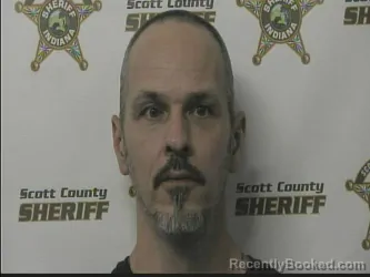 Mugshot of TRAVIS BROCK booked in Scott County, Indiana on April 12, 2026