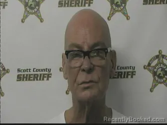 Mugshot of BARRY MONROE booked in Scott County, Indiana on April 15, 2026