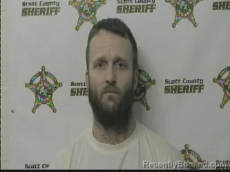 Mugshot of JASON SPICER booked in Scott County, Indiana on April 23, 2026