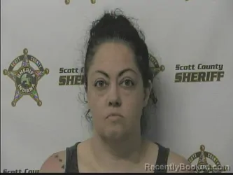 Mugshot of AMANDA WHITE booked in Scott County, Indiana on July 13, 2026