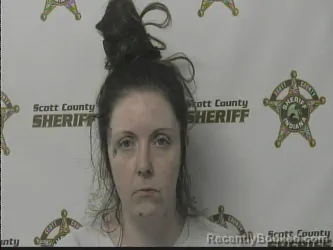 Mugshot of Maranda Smith booked in Scott County, Indiana on August 20, 2026