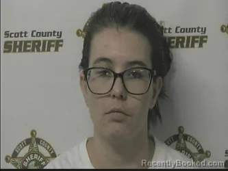 Mugshot of Danyelle Peacock booked in Scott County, Indiana on September 30, 2026