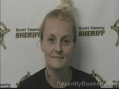 Mugshot of Jerrica Combs booked in Scott County, Indiana on October 7, 2026
