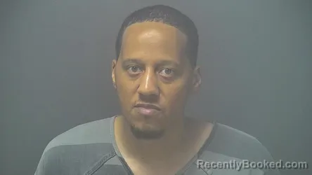Mugshot of Adrian Scott Harrell booked in Shelby County, Indiana on August 10, 2026