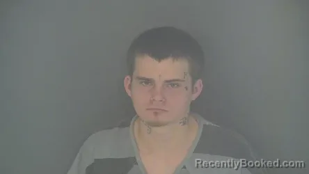 Mugshot of BRANDON SHANE BURTON booked in Shelby County, Indiana on April 24, 2026