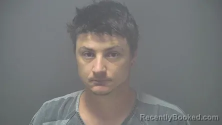 Mugshot of Connor Matthew Amos booked in Shelby County, Indiana on October 2, 2026