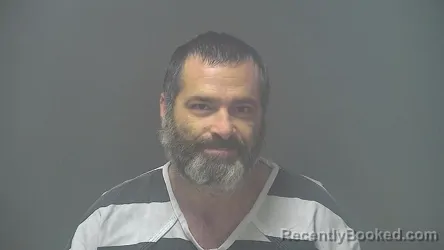 Mugshot of Christopher Lee Johnson booked in Shelby County, Indiana on October 23, 2026