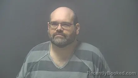 Mugshot of Christopher Michael Myers booked in Shelby County, Indiana on October 7, 2026