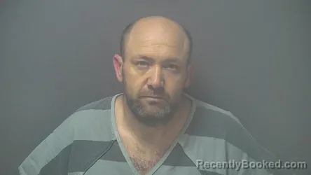 Mugshot of DUSTIN COLE LEAKE booked in Shelby County, Indiana on July 14, 2026