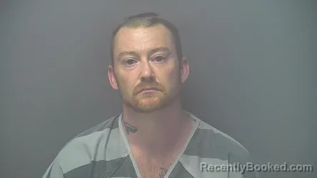 Mugshot of Derek Justin Pendleton booked in Shelby County, Indiana on August 22, 2026