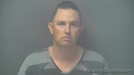 Mugshot of Daniel Eric Riley booked in Shelby County, Indiana on August 15, 2026