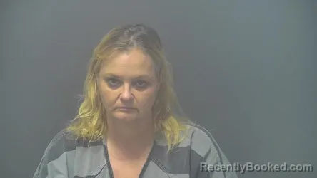 Mugshot of Eva Lovell Autrey booked in Shelby County, Indiana on October 12, 2026