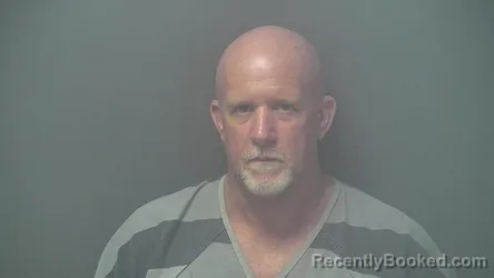Mugshot of Gary Alan Brown booked in Shelby County, Indiana on August 14, 2026