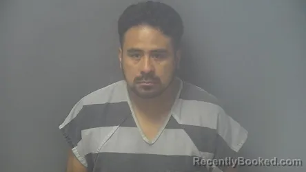 Mugshot of Israel Heranandez-Serrano booked in Shelby County, Indiana on August 23, 2026