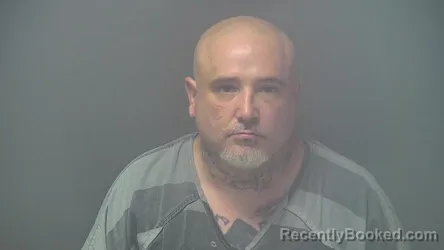 Mugshot of John Alvin Maryfield booked in Shelby County, Indiana on August 15, 2026