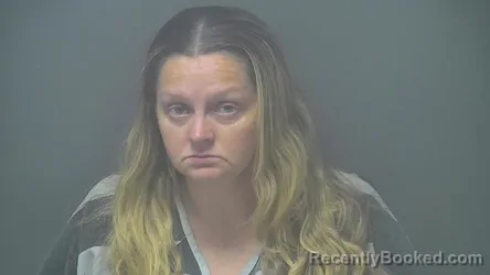Mugshot of Megan Renee Bachman booked in Shelby County, Indiana on October 2, 2026