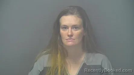 Mugshot of PAIGE RENEA CHRISTENBERRY booked in Shelby County, Indiana on July 7, 2026