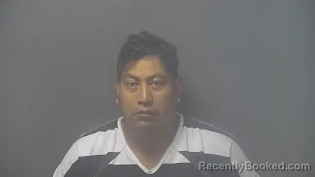 Mugshot of Primitivo Solis booked in Shelby County, Indiana on September 14, 2026
