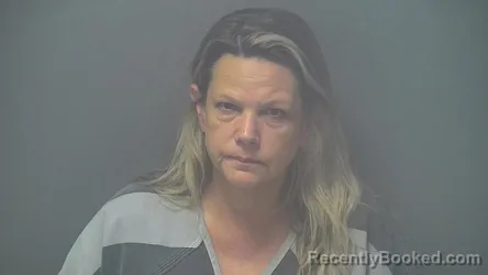 Mugshot of Shirley Susan Calvert booked in Shelby County, Indiana on August 19, 2026