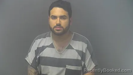 Mugshot of Steven Arian Labrada booked in Shelby County, Indiana on October 10, 2026