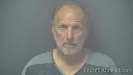 Mugshot of THOMAS P RIEHLE booked in Shelby County, Indiana on August 5, 2026
