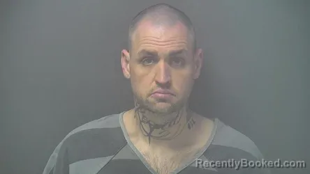 Mugshot of TYLER JOE WELLS booked in Shelby County, Indiana on July 14, 2026