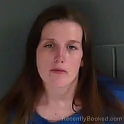 Mugshot of Justine Sabrina Hayden booked in Spencer County, Indiana on October 13, 2026