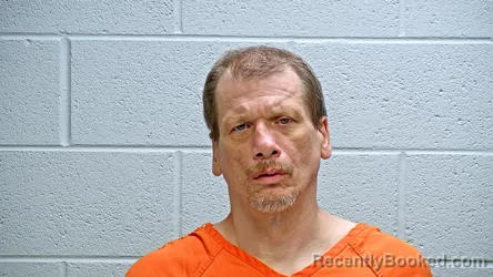 Mugshot of David Brian Henson booked in Steuben County, Indiana on August 18, 2026