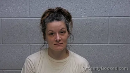 Mugshot of JACQUELYNN LEE ANN HANDSHOE booked in Steuben County, Indiana on March 26, 2026