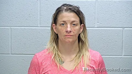 Mugshot of Amanda Lynn Carr booked in Steuben County, Indiana on October 23, 2026