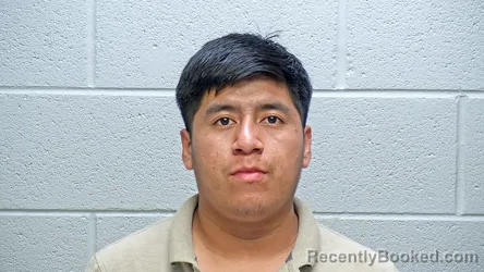 Mugshot of Juan Manuel Gomez Lopez booked in Steuben County, Indiana on September 12, 2026