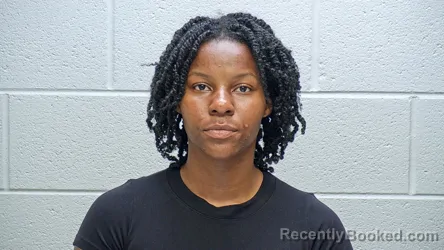 Mugshot of Breajsha Aalyiah Coleman booked in Steuben County, Indiana on August 18, 2026