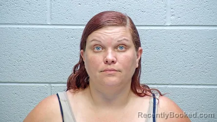 Mugshot of Karena Rene Wood booked in Steuben County, Indiana on August 7, 2026